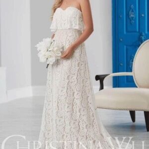 Sweetheart Neck Lace Wedding Dress